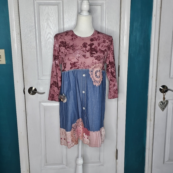 Handmade Upcycled Tunic Top Small-Medium - Picture 12 of 13